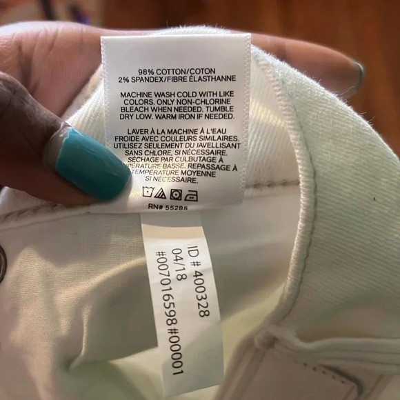 Express white jeans size 6 Long - Picture 8 of 8